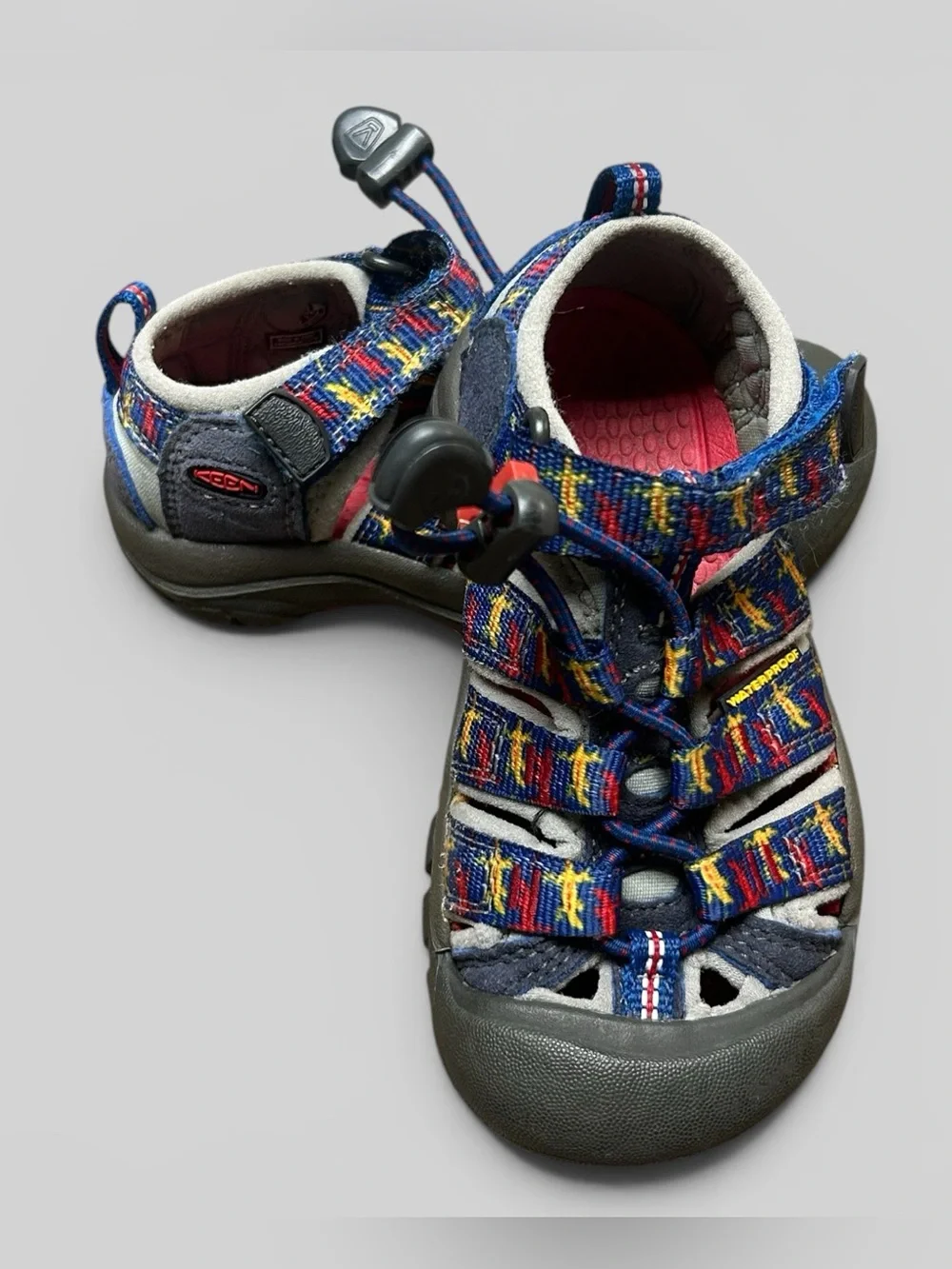 Keen Newport H2 Toddler Sandals Multicolor Blue/Red Size 9 | Waterproof Outdoor